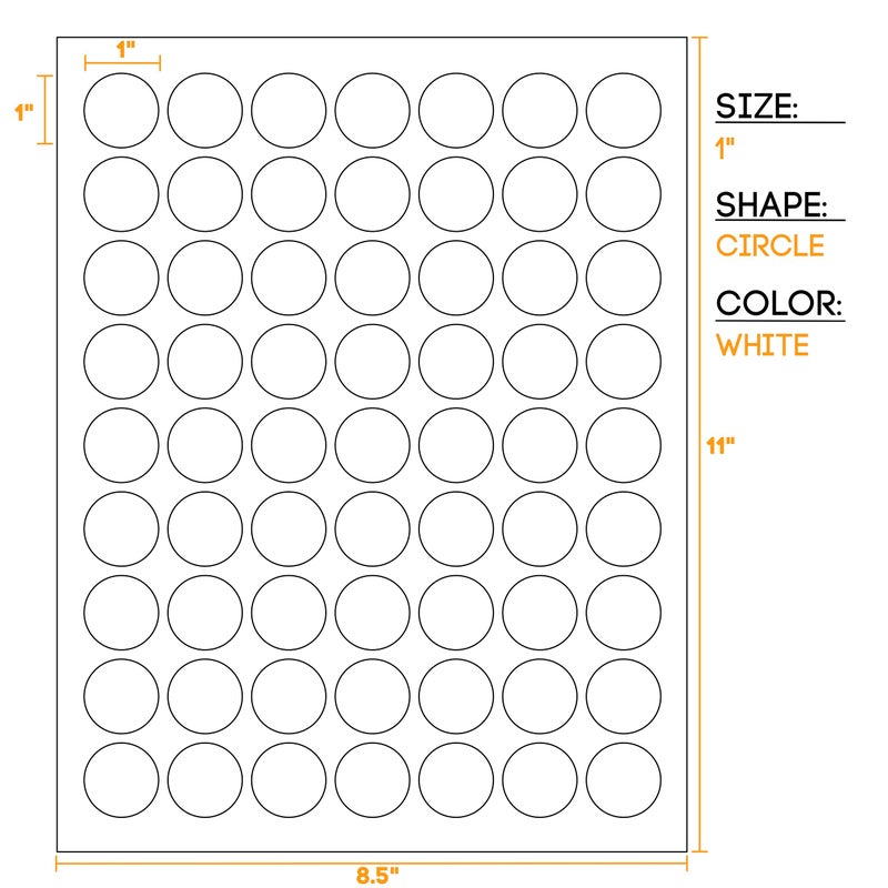 Crinklee Waterproof Essential Oil Labels, 315 Circles, 1 Inch Diameter, Oil Proof, Highly Durable Blank Stickers - Image 4